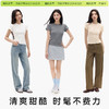 「棉的美学」白色简约百搭纯棉短袖t恤女 新款圆领休闲显瘦上衣 商品缩略图2