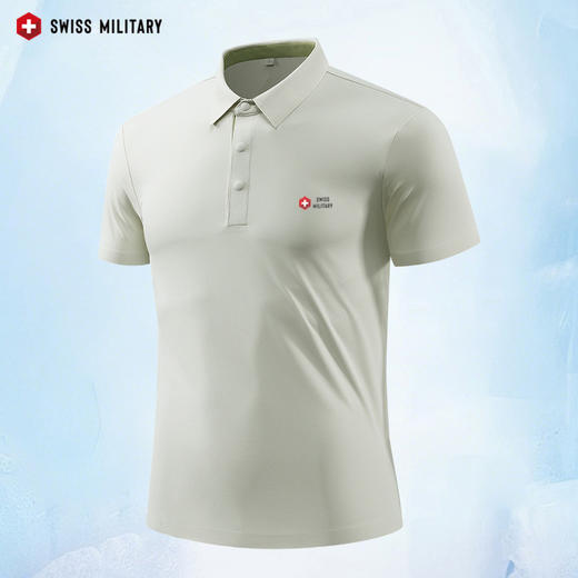 【凉感亲肤 四面弹力 多款可选】瑞士军工SWISS MILITARY冰丝POLO衫（多场景可穿） 商品图4