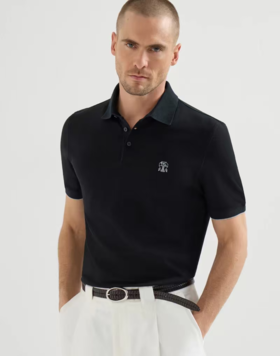 Brunello Cucinelli 运动休闲徽标Polo衫