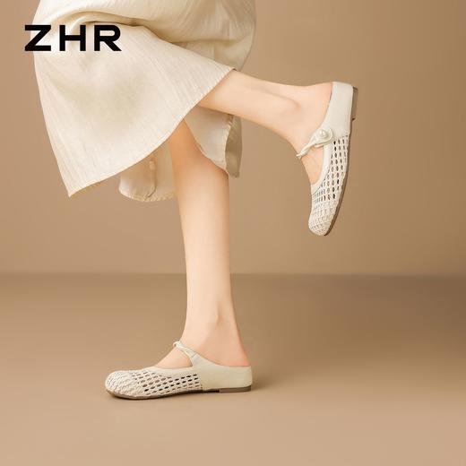 ZHR则则时尚镂空透气穆勒拖鞋女鞋2026新款显瘦洋气轻便沙滩凉鞋★ 商品图9