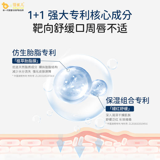 【口周护理膏】蓓雀儿婴幼儿口周唇多效护理膏（二合一）18g 0m+ 商品图3