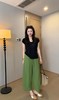 7798 女款 裸感莱赛尔亚麻宽松九分裤 WK885 商品缩略图2