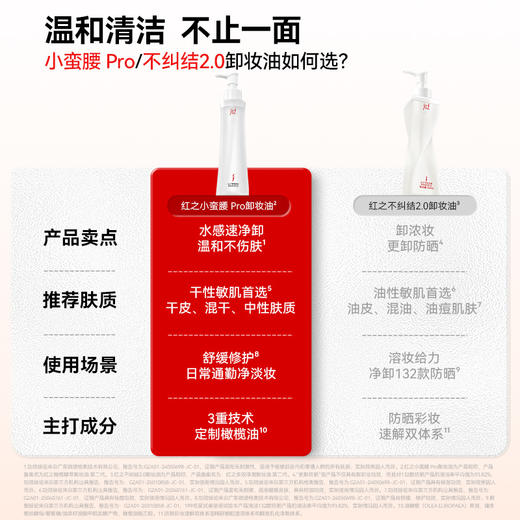 【送周边·王源同款】红之卸洁囤货装温和净澈氨基酸洁面清洁净卸卸妆油-618抢先购 商品图7