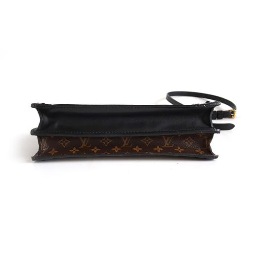 【95新】LV路易威登M43596老花拼色trunk clutch 软盒子单肩斜挎包女士180526AK02 商品图5
