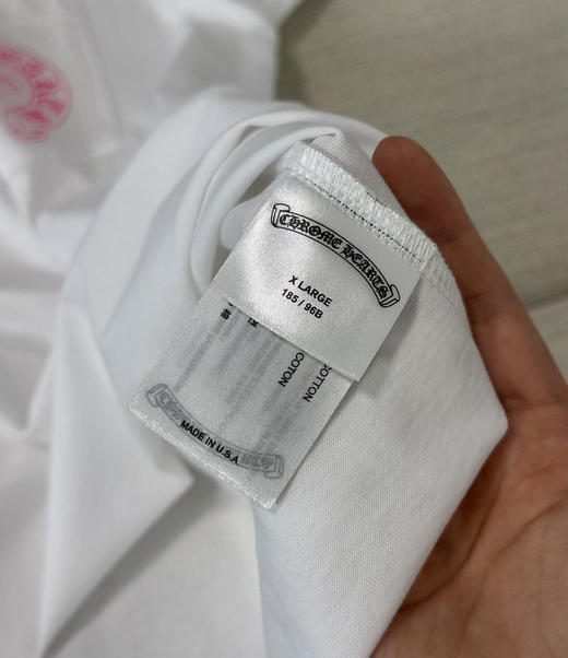 Chr*me hearts马蹄撞色logo短袖T恤051808 商品图2