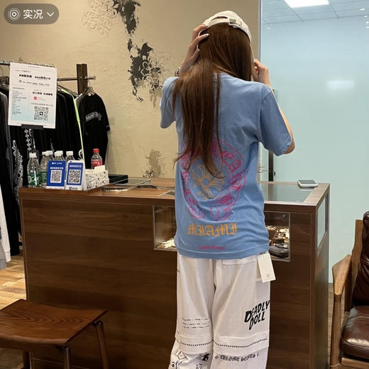 Chr*me hearts马蹄撞色logo短袖T恤051808 商品图9