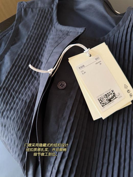 C*s同款藏青褶裥连衣裙+白色A字上衣 商品图14