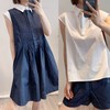 C*s同款藏青褶裥连衣裙+白色A字上衣 商品缩略图12