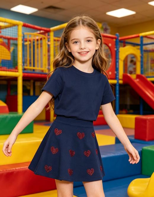 【清仓不退换，柔软小裙】SCHIESSER KINDER/舒雅女童柔软舒适裙子3F/17841D 商品图1