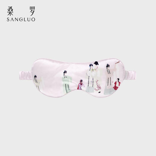 游园惊梦』桑罗戏曲印花真丝眼罩100%桑蚕丝遮光助睡眠2026新款 商品图6