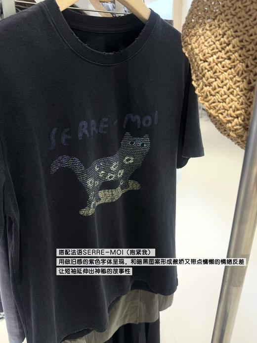 韩国订单设计师款猫咪T恤05202 商品图2