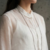 PALUOPO/PL新中式重工刺绣小立领衬衫女ES260566Z 商品缩略图4