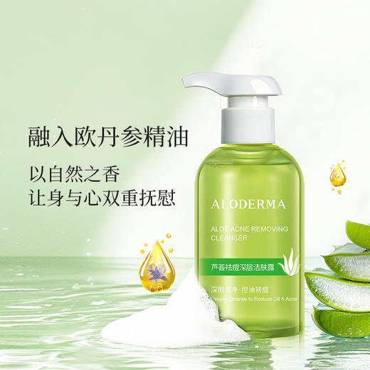 【618现货钜惠】瑷露德玛芦荟祛痘深层洁肤露 150g    清洁控油祛痘洁面 商品图3