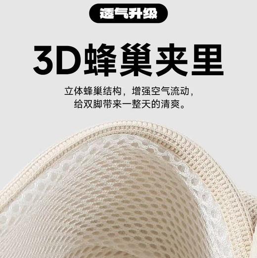 亲肤舒适静音 简约居家交叉开口盆底拖棉麻拖鞋 透气防滑拖 商品图4