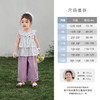 jellybaby纯棉女童直筒休闲裤儿童法式宽松长裤红色裤子JKG62086★ 商品缩略图3
