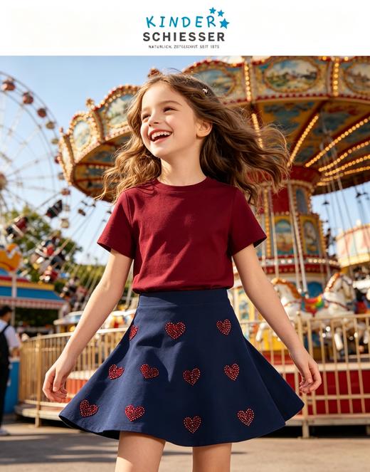 【清仓不退换，柔软小裙】SCHIESSER KINDER/舒雅女童柔软舒适裙子3F/17841D 商品图0