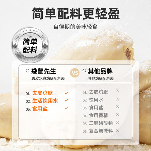 【袋鼠先生】即食去皮水煮鸡腿70g 商品图3