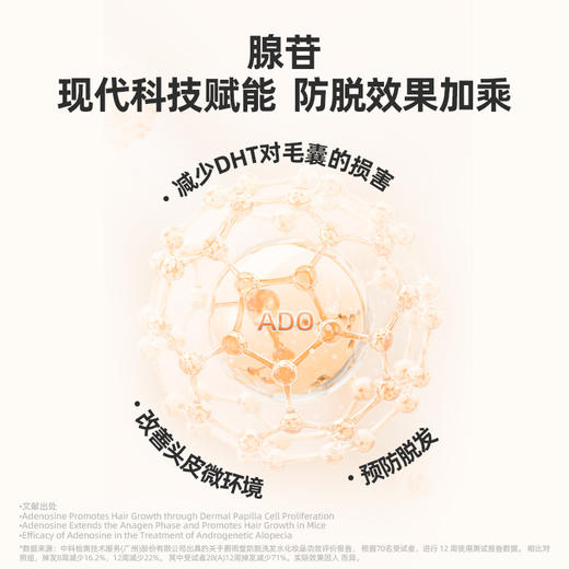 防脱固发！【超值赠品】蔚雨堂 防脱洗发水/防脱发头皮精华/银耳多肽护发素 植物清香 垂顺丝滑 商品图3