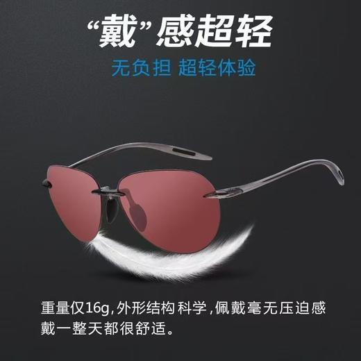 热卖中！！【专业钓鱼装备】JCC男士偏光墨镜 钓鱼看漂专用高清增晰护目镜 1副装（现货48小时速发！） 商品图2