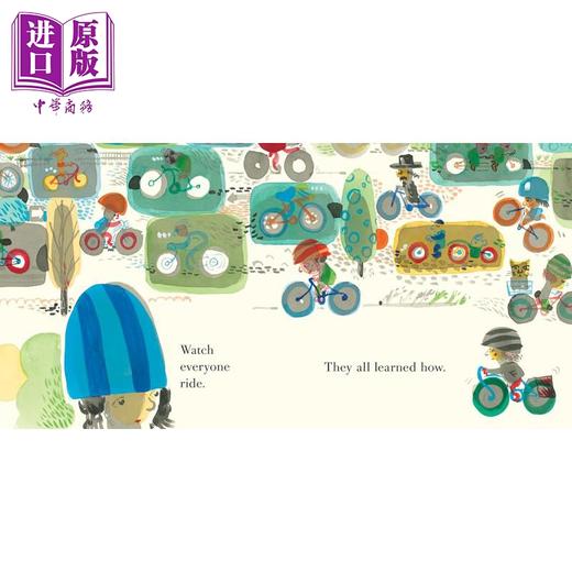 【中商原版】人人都能学会骑自行车 Everyone Can Learn to Ride a Bicycle 英文原版 儿童绘本故事书 生动插图 进口童书 商品图3