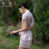 游园惊梦』桑罗戏曲印花真丝睡衣套装桑蚕丝女家居服2026新款睡裙睡袍 商品缩略图2