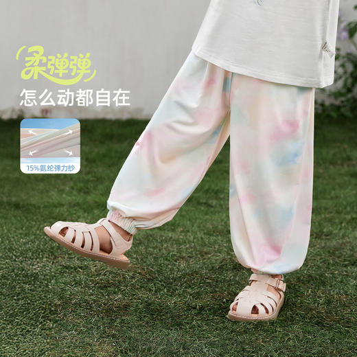 jellybaby【防晒速干凉感满印休闲裤】夏款女童防蚊裤运动时尚中童JKG62683★ 商品图2