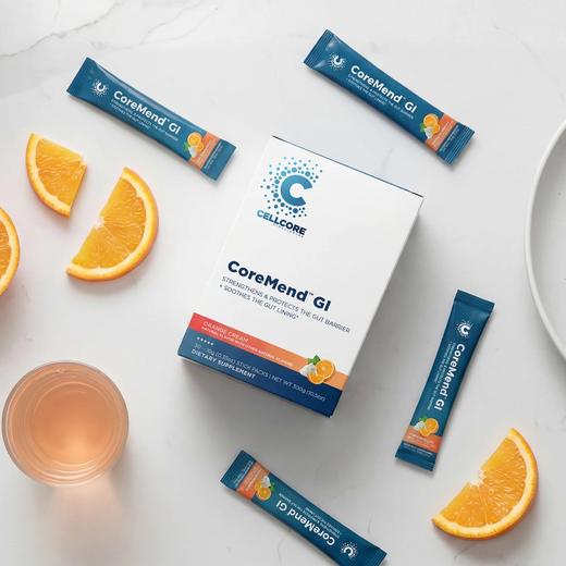 【肠漏因子-胃肠道卫士便携独立包】CoreMend GI 30袋粉剂 肠漏益生菌+锌肌肽+益生元+NAG+谷氨酰胺+甘草+芦荟+槲皮素 商品图0