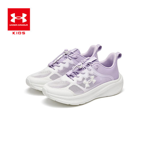严选 | UnderArmour安德玛中大童户舒适夏季跑鞋2621182 白/紫/灰黑色 33-40码 商品图6