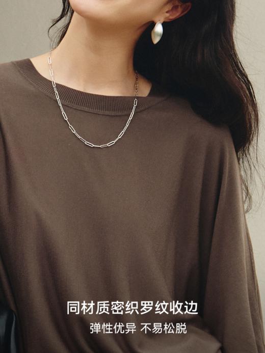 row风高支精纺圆领短袖针织衫FCG2WST059 商品图4
