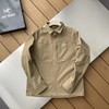 袅家CRONIN Cotton Overshirt 弹力防风防雨纯色小logo翻领衬衫夹克外套 商品缩略图3