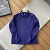 袅家CRONIN Cotton Overshirt 弹力防风防雨纯色小logo翻领衬衫夹克外套 商品缩略图4