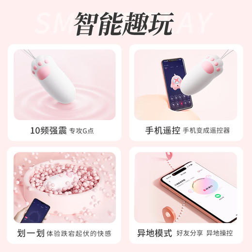 【谜姬】喵趣猫爪遥控穿戴跳蛋 商品图3