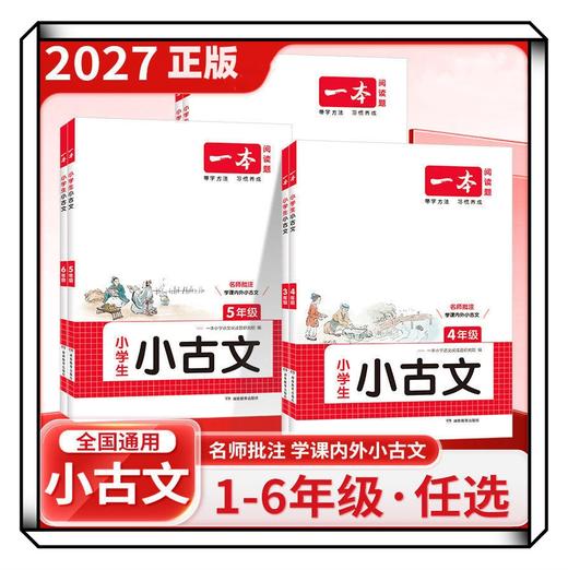 2027一本阅读题小学生小古文三年级四五六年级必背古诗词小升初文言文古诗词课内积累课外拓展训练 商品图0