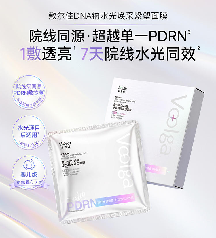 【定向邀约】敷尔佳DNA钠水光焕采紧塑面膜（水光老客专属）
