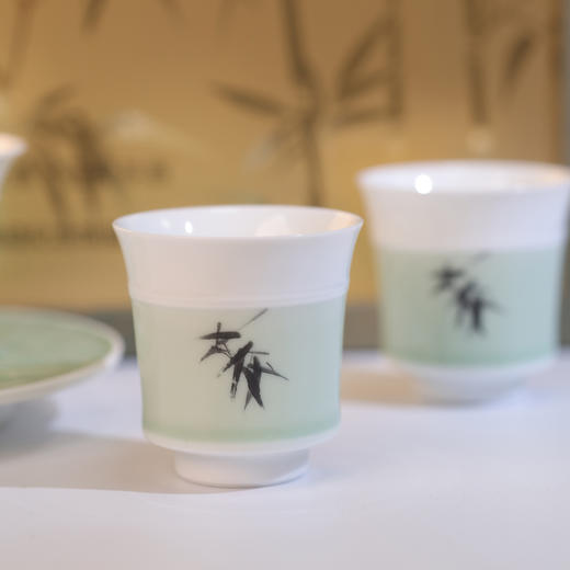 西泠 吴昌硕纪念馆联名款 西泠有美堂 缶庐近墨·玉瓷茶器 商品图1