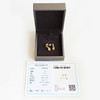 【天然正品】A货翡翠 AU750精品黄金镶钻镶天然冰种貔貅翡翠（招财、好运）设计款耳环 040526NJT18 商品缩略图1