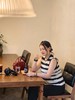 【亚麻条纹背心】纯棉+亚麻的chill 镂空提花 宽松版型 轻盈自在 透气凉爽 松弛百搭 商品缩略图1