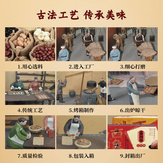 鑫炳记糖醇五黑饼1500g整箱装独立便携袋装五黑搭配传统杂粮糕点心开袋即食  商品图3