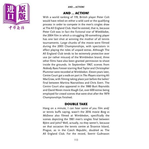【中商原版】温布尔登文集 世界上的网球锦标赛故事趣闻事实和数据 The Wimbledon Anthology 英文原版 Spencer Vignes 体育 商品图3