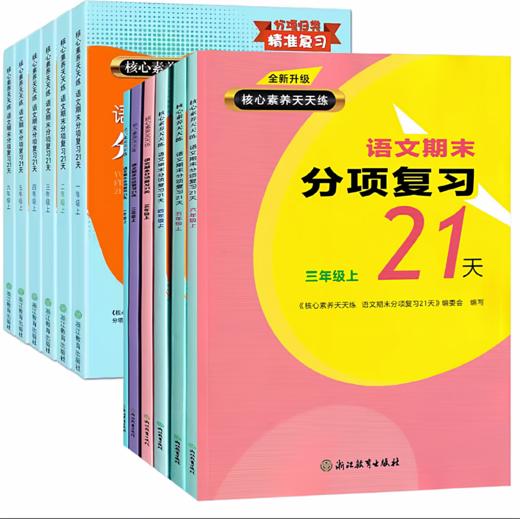 2026适用核心素养天天练语文期末分项复习21天一二三四五六年级上下册人教版期中末综合复习冲刺浙江教育出版社 商品图0