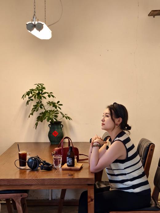 【亚麻条纹背心】纯棉+亚麻的chill 镂空提花 宽松版型 轻盈自在 透气凉爽 松弛百搭 商品图5