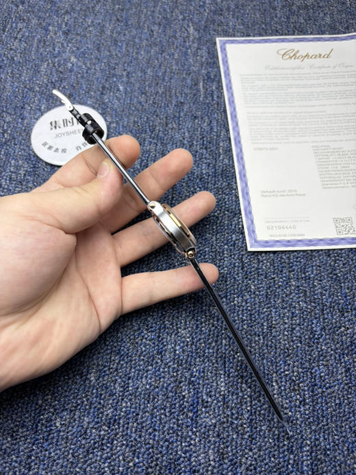 专柜同步新款 NR萧邦快乐钻系列30mm 五钻 机械女表 美洲鳄鱼皮表带 商品图3