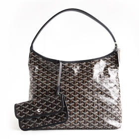 【全新】GOYARD戈雅Bohème Hobo包袋BOHEMEPMLTY01CL01P经典款黑色老花HOBO子母包单肩腋下包女士210526NJS26