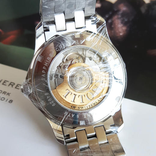 【全新】TITONI梅花94929 S-355自动机械机芯日期显示，动力储备显示40mm（男款）动力系列精钢180426NJ43 商品图7