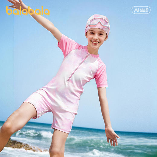【商场同款】巴拉巴拉儿童泳衣套装女童2026年夏新款连体防晒泳装 商品图2