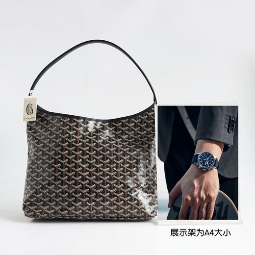 【全新】GOYARD戈雅Bohème Hobo包袋BOHEMEPMLTY01CL01P经典款黑色老花HOBO子母包单肩腋下包女士210526NJS26 商品图8