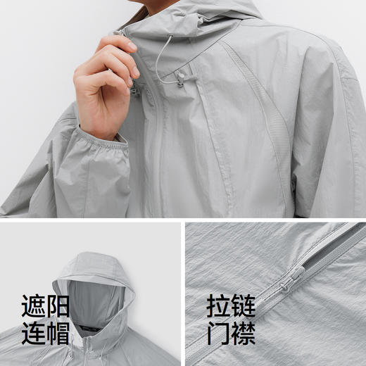 商场同款|森马夹克男夏季防晒连帽外套oversize2026新款情侣上衣 商品图3