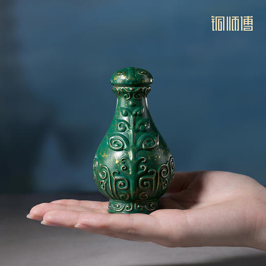 铜师傅 正版授权《凡人动画之掌天瓶》韩立小绿瓶 凡人修仙传摆件 商品图5