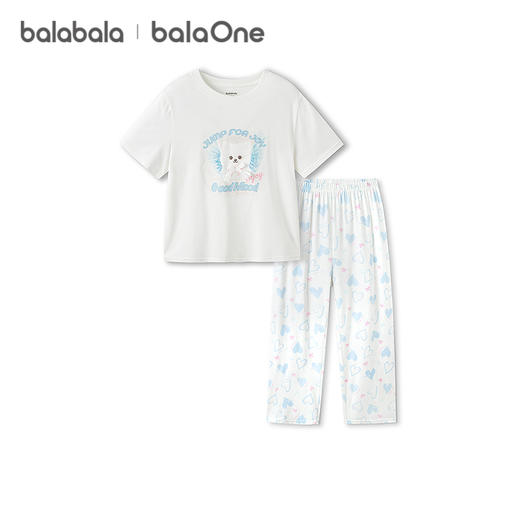 【balaOne】巴拉巴拉女童睡衣套装夏季空调服短袖套装家居服甜美 商品图4