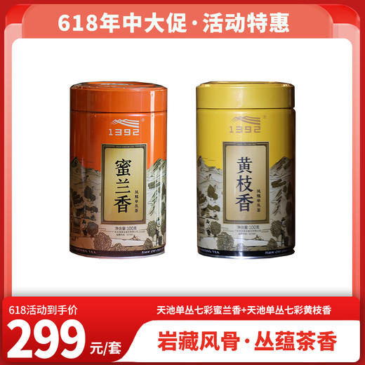 618特惠 天池单丛七彩蜜兰香100g+天池单丛七彩黄枝香100g 各1罐 商品图0